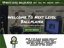 Tablet Screenshot of nextlevelballplayer.com